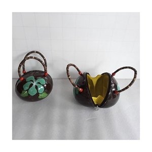 Bolso de concha de coco de diseñador para mujer recién llegado/bolso hecho a mano diseño personalizado Coco-ecológico de Vietnam - Product Image 1