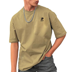 T-shirt surdimensionné pour homme, 100% coton, respirant, séchage rapide, écologique, haute qualité, 220g, usage décontracté, meilleur prix, sur mesure 2025 - Product Image 1