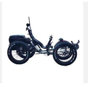 Quadricycle à pédales pour adultes tout-terrain à 4 roues avec cadre en aluminium 2WD, fourche à suspension, 9 vitesses et pneus larges - Product Image 1
