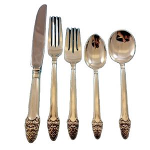 Juego de cubiertos de metal de nuevo diseño de fabricante y exportador de acero inoxidable decorativo superior de cocina fuerte - Product Image 1