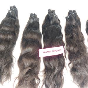 100% Traitement aucun paquet vietnamien couleur naturelle tissage en gros pas cher machine double trame vague profonde extensions de cheveux humains - Product Image 4
