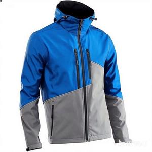 Chaqueta de Material Softshell de poliéster de alta calidad para hombre, chaqueta personalizada sólida Lisa a prueba de viento, transpirable, cálida y ligera para hombre - Product Image 5