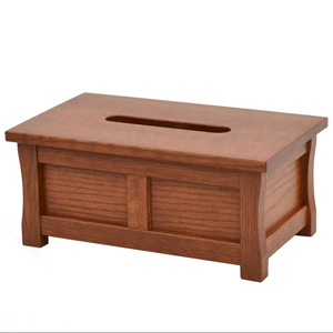 กล่องกระดาษทิชชูทำจากไม้ธรรมชาติแบบ100% กล่องไม้สำหรับวาดบนโต๊ะกล่องกระดาษอเนกประสงค์สำหรับบ้านสำนักงานร้านอาหาร - Product Image 1