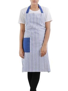 100% Cotton Yarn-Dyed Bib <b>Apron</b> Grey Waist Bib Food Cooking Salon Barber Garden BBQ PE LDPE PU PVC <b>Denim</b> Fabric Polyester - Product Image 2