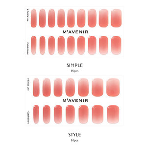 PeachBloom InstaWrap-Autocollants pour ongles en gel sans lampe, Peel & Stick, Look de salon instantané (32PCS) - Product Image 3