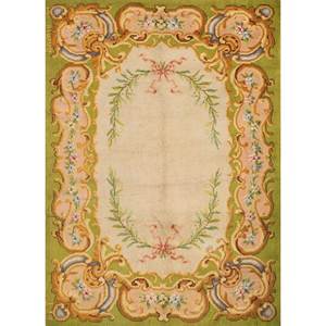 Alfombra de Lana con Diseño Floral de Madrid (1921) para Uso Doméstico - Product Image 1