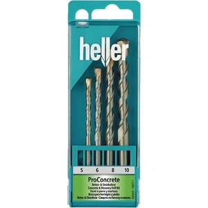 HELLER 4-Piece ISO5468 Drill <b>Bit</b> <b>Set</b> for Masonry & Concrete 5/6/8/10 mm - Product Image 1
