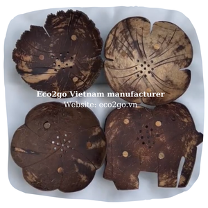 Jabonera de cáscara de coco Natural artesanal 100%/bandeja de jabón de coco con alta calidad para exportar Vietnam - Product Image 6