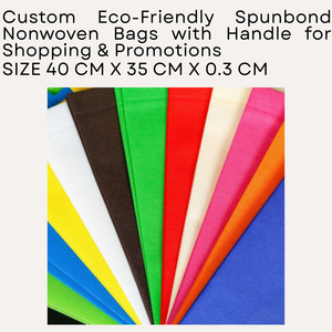 Bolsas no tejidas Spunbond respetuosas con el medio ambiente personalizadas con asa para compras y promociones - Product Image 2