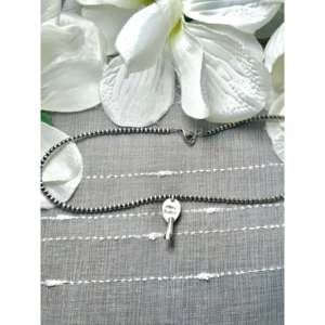 Collier George Rios Dahlia et argent sterling, motif fleur de barbe à papa, cadeau pour toutes les occasions - Product Image 2
