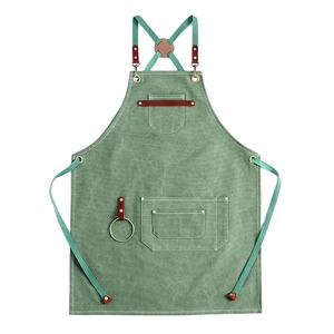 Barista & Chef uniforme séchage rapide tablier imperméable ajustement personnalisé Durable réutilisable toile élégant sans manches accessoire de cuisine - Product Image 1