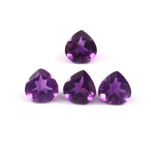 Ametista Africana Natural de 10 mm, Corte en Forma de Corazón, Facetada, Calibrada, Piedra Preciosa Suelta Certificada, Lote al por Mayor para Fabricación de Joyería - Product Image 4