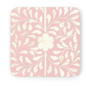 แผ่นรองแก้วฝังลายกระดูก ทำมือ เป็นมิตรกับสิ่งแวดล้อม หนา 5 มม. ดีไซน์สี่เหลี่ยมทันสมัย คุณภาพสูง สำหรับตกแต่งโต๊ะ รองแก้วน้ำชา - Product Image 4