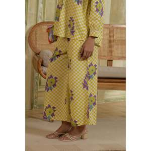 Ensemble jupe ample en coton deux pièces pour femme Golden Hours pour le printemps/été - Product Image 4