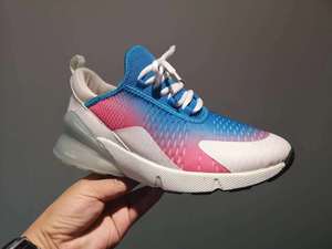 Fábrica personalizable Color Pop diseño Fly Knit transpirable deporte superior malla zapato Durable Pointelle tela Material calzado - Product Image 4