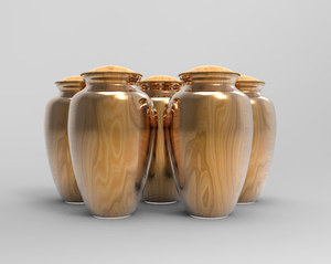 เครื่องช่วยเผาศพโลหะหินอ่อนสีเขียวเมทัลลิกวัสดุใส่เถ้ากระดูกสำหรับสัตว์เลี้ยง - Product Image 5