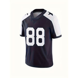 Latest Design American <b>Football</b> Jersey for Plus Sizes Light Colors Short Sleeve High Quality at Best <b>Price</b> - Product Image 2