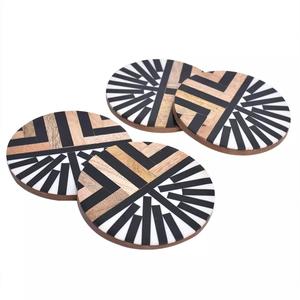 Posavasos clásicos con incrustaciones de Arte de resina, posavasos amigables para tazas de té - Product Image 6