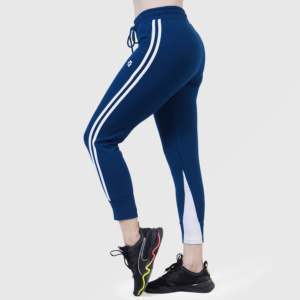 <b>Blue</b> Essential Capri Leggings 4-Way Stretch Nylon/Spandex Breathable Tie Dye Side Stripe Decoration XXS-S Sizes for Fitness Yoga - Product Image 3