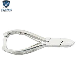 Coupe-ongles professionnels en acier inoxydable, poignée imprimée, double ressort, verrouillage arrière, lames concaves, outil de manucure, instruments de beauté - Product Image 3