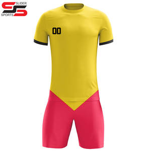 Ensemble complet de maillots d'équipe de football personnalisables, uniforme et vêtements de football, uniforme vierge à vendre - Product Image 5