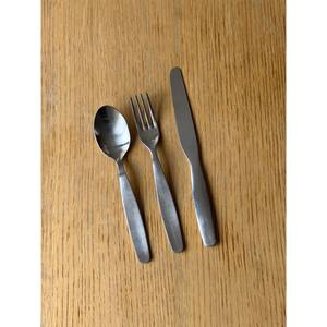 Juego de cubiertos de acero vintage, cubiertos estéticos, juego de cubiertos increíble, cubiertos modernistas de mediados de siglo - Product Image 5