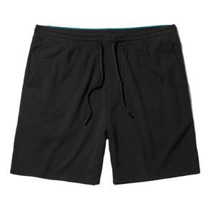 Shorts unisexes en molleton de coton et toile pour hommes, vente en gros, logo personnalisé, couleur unie, impression numérique, écologiques, taille mi-haute élastique, 2026 - Product Image 3