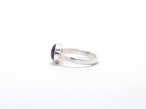 Top qualité mode en gros bague en argent Sterling 925 violet améthyste bague en pierres précieuses bijoux en argent personnalisés aux prix d'usine - Product Image 5