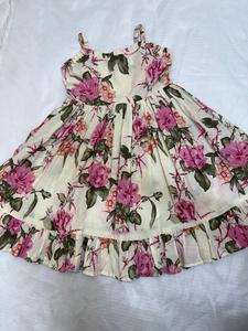 Vestido de algodón para niñas de verano, ropa informal con diseño Floral estampado para niñas, ligero y cómodo - Product Image 2