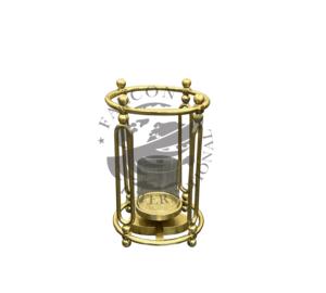 Luxury Round Aluminium <b>Hurricane</b> Candlestick Holder Glass <b>Lantern</b> Handmade Durable Christmas Home Decor for Elegant Interior - Product Image 1