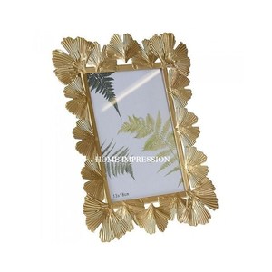 HOME IMPRESSION Qualité supérieure Écologique Durable Laiton Rectangle Feuille Design Fabriqué à la main Taille personnalisée Table Side Photo - Product Image 2