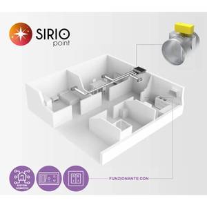 Volet papillon motorisé pour systèmes CVC Tecnosystemi à commande ponctuelle - Product Image 2