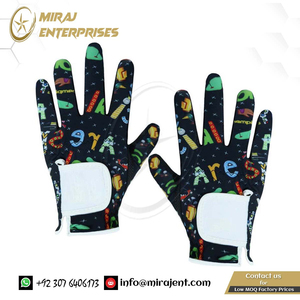 Personnalisé Gauche Droite Cuir CABRETTA Gym Prix Confortable Respirant Junior Enfants Jeunes Gants De Golf pour Garçons Filles - Product Image 4