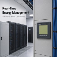 Medidor de Energía y Potencia PM5560 para Montaje en Panel, Pantalla LCD, Monitoreo Eléctrico Industrial