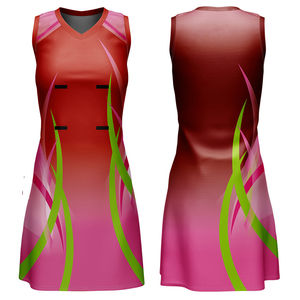 Diferentes diseños sublimación Netball Jersey venta al por mayor de secado rápido de poliéster mujeres barato Netball uniforme precio barato transpirable - Product Image 1