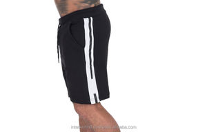 Shorts de plage pour hommes, été, haute qualité, décontractés, 100% coton, taille haute, fermeture éclair, tricotés, noirs - Product Image 6