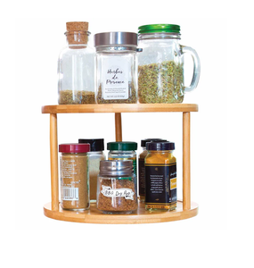 Wooden Spice Rack Organizer Rotating <b>Lazy</b> <b>Susan</b> for Kitchen Countertop wood Cabinet Storage <b>lazy</b> <b>Susan</b> for selling - Product Image 4