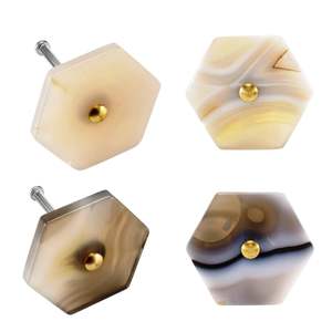4 boutons de tiroir en quartz, poignée de porte en pierre naturelle, forme et taille personnalisées, couleur personnalisée, pierre hautement polie, fabriqué en Inde - Product Image 1