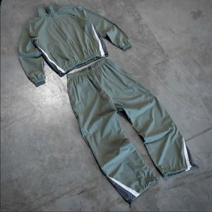 Conjunto de chándales para hombre Unisex cortavientos para gimnasio Fitness, chaqueta con cremallera para correr de alta calidad, traje de 2 piezas a prueba de viento para otoño para hombre - Product Image 6