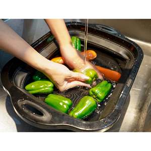 Seau en plastique pliable multi-usage Matériau PP pour la pêche Lavage de l'eau Bain de pieds Lavage de bassin pliable Design - Product Image 3