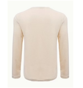 Hauts de fitness dynamiques à manches longues pour hommes, col en V, couleur kaki, respirants, pour l'entraînement, le sport et la gym - Product Image 3