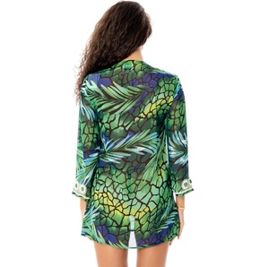 Vestido Túnica Ligero de Playa con Estampado para Mujer, Ropa de Resort, Venta al por Mayor - Product Image 2