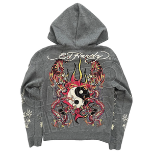 Áo hoodie nam mùa đông phong cách đường phố Harajuku đa năng, kiểu dáng rộng, chất liệu nỉ, họa tiết đầu lâu xương, phong cách Gothic Rock Mỹ 2024, kiểu Y2k - Product Image 3