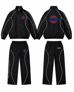 Custom Logo <b>Men's</b> 2 Piece Windbreaker Tracksuit Set Lightweight Breathable Windproof Sportswear Jogging Suit - Product Image 1