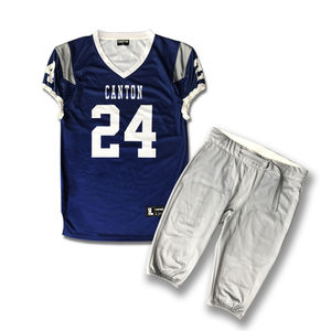 Ensemble de maillot de football américain pour adultes, tissu en polyester léger et performant, imprimé sur mesure, séchage rapide - Product Image 2