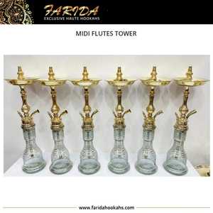 Vente en gros de luxe Laiton Midi Limonade Art Top Unique Nouveau Design Laiton Massif Shisha Hookah avec Laque Technics - Product Image 2