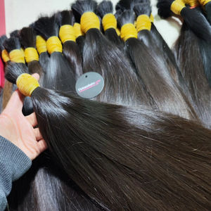 2025 Venta caliente de alta calidad al por mayor de cutícula completa extensiones de cabello crudo liso 100% cabello Remy vietnamita cabello fino a granel - Product Image 2