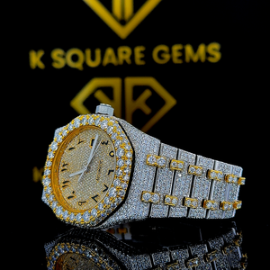 Montre intelligente unisexe au design attrayant avec diamant de clarté VVS glacé Cadran le plus vendu Prix en gros Accessoire de style tendance - Product Image 4