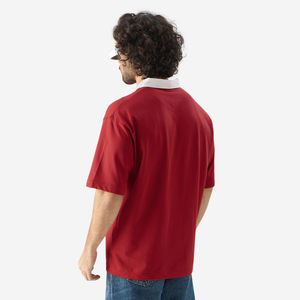 Polos de gran tamaño para hombre, camisetas 100% de algodón en blanco para hombre, camisetas con logotipo bordado, polos de manga corta lisos de talla grande para hombre - Product Image 3