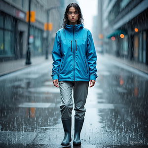 Chándal cortavientos para mujer, Chaqueta corta para lluvia al aire libre, conjuntos de pantalones Cargo, chándal cortavientos recortado para mujer - Product Image 1